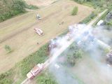Foto aeree esclusive dell'incendio nella "valle degli orti"