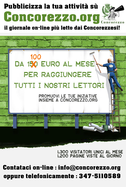 La tua pubblicità su concorezzo.org