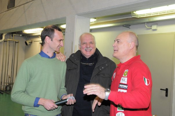 A sinistra Guido Brambilla, presidente Basket Concorezzo